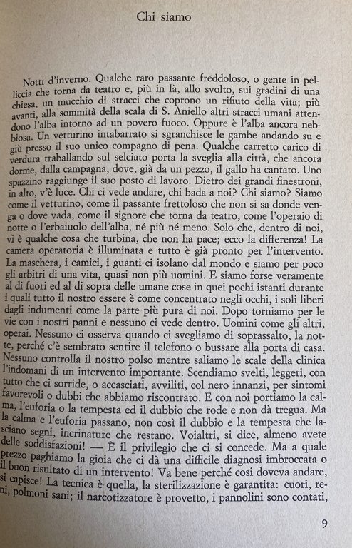 DIETRO LA MASCHERA DI GARZA (QUASI DIARIO DI GINECOLOGO)