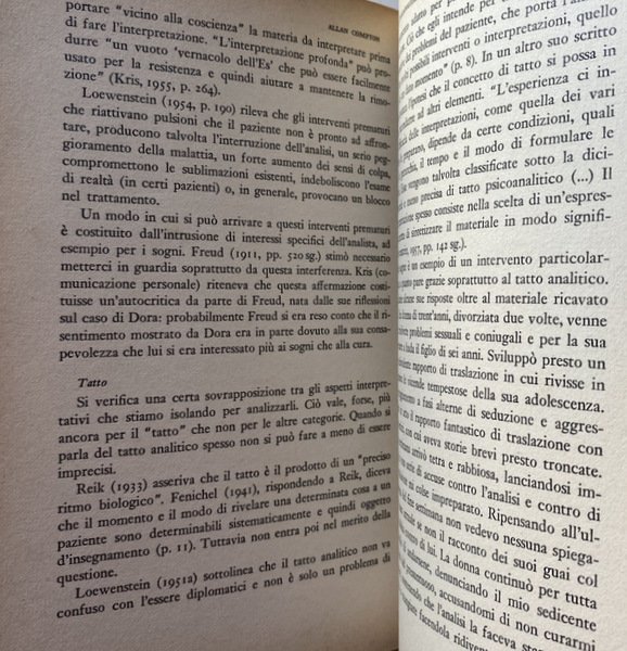 DIFESE E INTERVENTO PSICOANALITICO. A CURA DI BERNARD D. FINE, …