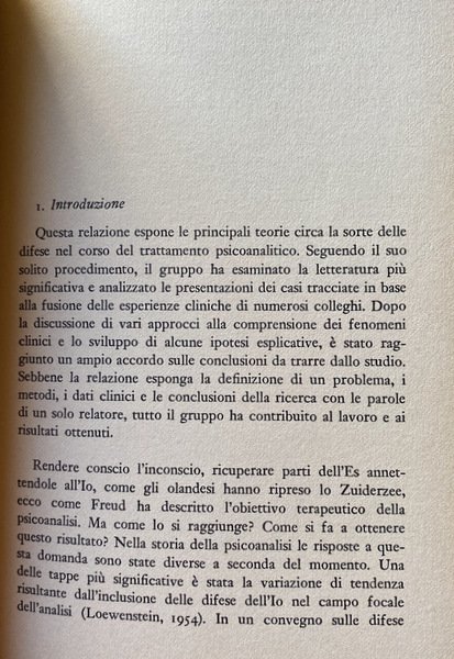 DIFESE E INTERVENTO PSICOANALITICO. A CURA DI BERNARD D. FINE, …