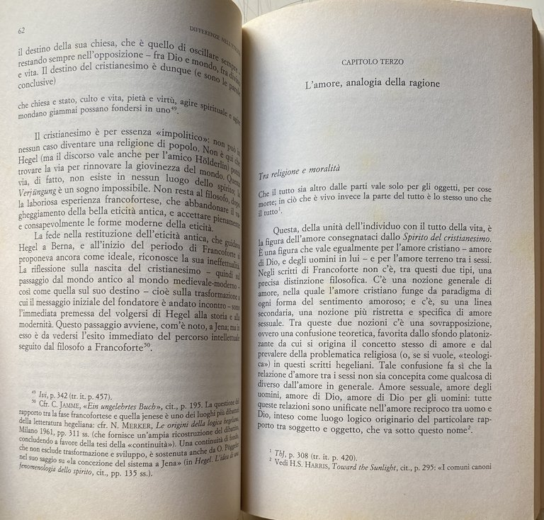 DIFFERENZE NELL'ETICITÀ. AMORE, FAMIGLIA, SOCIETÀ CIVILE IN HEGEL