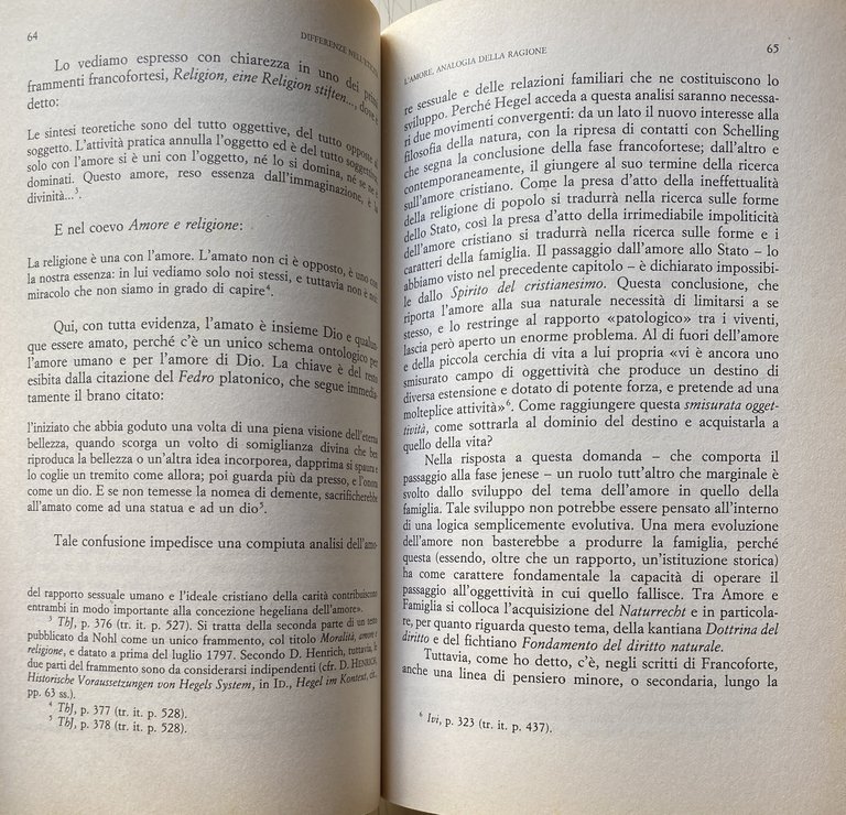 DIFFERENZE NELL'ETICITÀ. AMORE, FAMIGLIA, SOCIETÀ CIVILE IN HEGEL