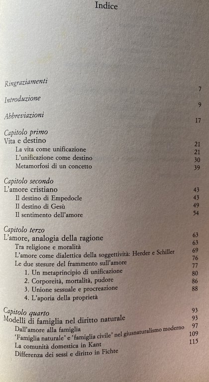 DIFFERENZE NELL'ETICITÀ. AMORE, FAMIGLIA, SOCIETÀ CIVILE IN HEGEL