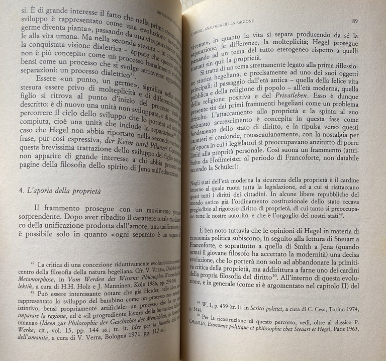 DIFFERENZE NELL'ETICITÀ. AMORE, FAMIGLIA, SOCIETÀ CIVILE IN HEGEL