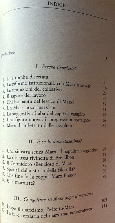 DIMENTICARE MARX?