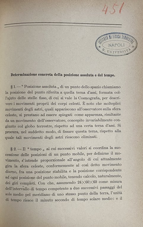 DINAMICA FISICA. LEZIONI SULLE LEGGI GENERALI DEL MOVIMENTO DEI CORPI …