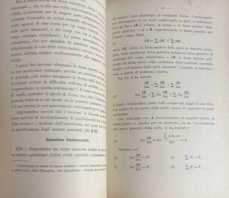 DINAMICA FISICA. LEZIONI SULLE LEGGI GENERALI DEL MOVIMENTO DEI CORPI …