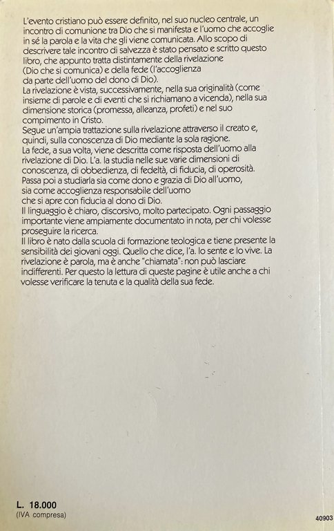 DIO E L'UOMO UN INCONTRO DI SALVEZZA. RIVELAZIONE E FEDE | Immagine Gallery 4