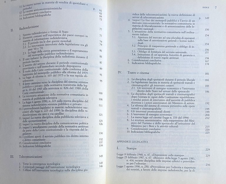 DIRITTO DELL'INFORMAZIONE E DELLA COMUNICAZIONE. STAMPA, RADIOTELEVISIONE, TELECOMUNICAZIONI, TEATRO E …