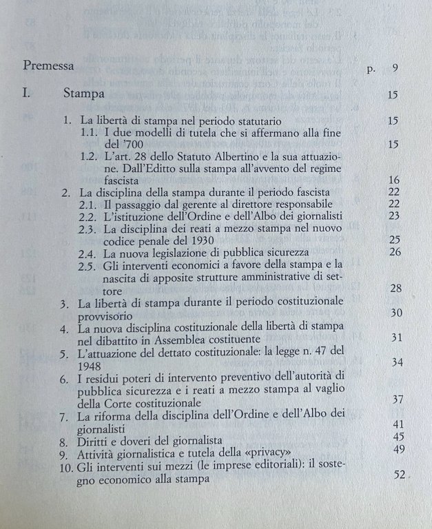 DIRITTO DELL'INFORMAZIONE E DELLA COMUNICAZIONE. STAMPA, RADIOTELEVISIONE, TELECOMUNICAZIONI, TEATRO E …