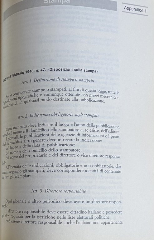 DIRITTO DELL'INFORMAZIONE E DELLA COMUNICAZIONE. STAMPA, RADIOTELEVISIONE, TELECOMUNICAZIONI, TEATRO E …