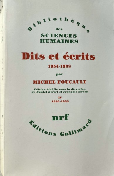 DITS ET ÉCRITS 1954-1988. TOME VOLUME 4 IV 1980-1988