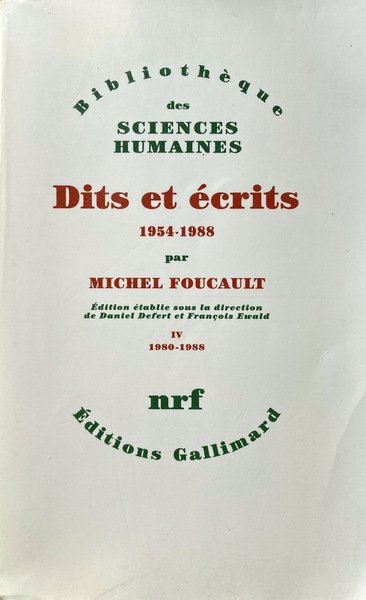 DITS ET ÉCRITS 1954-1988. TOME VOLUME 4 IV 1980-1988