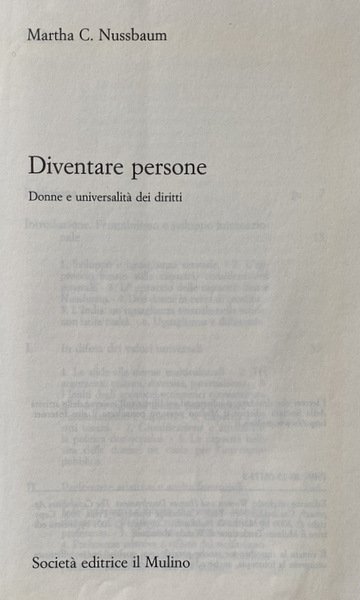 DIVENTARE PERSONE. DONNE E UNIVERSALITÀ DEI DIRITTI