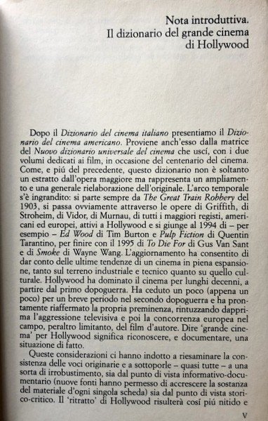 DIZIONARIO DEL CINEMA AMERICANO. DA GRIFFITH A TARANTINO, TUTTI I …