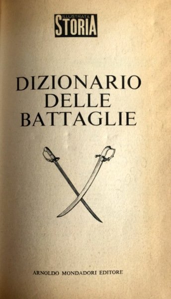 DIZIONARIO DELLE BATTAGLIE