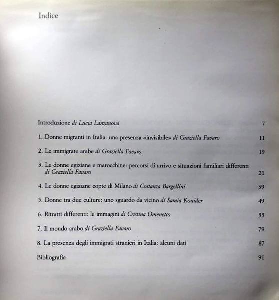 DONNE ARABE IN ITALIA. UNA STORIA PER IMMAGINI E PAROLE