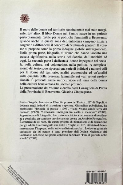 DONNE NEL SANNIO. UNA RICERCA STORICO-SOCIALE