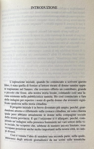 DONNE NEL SANNIO. UNA RICERCA STORICO-SOCIALE