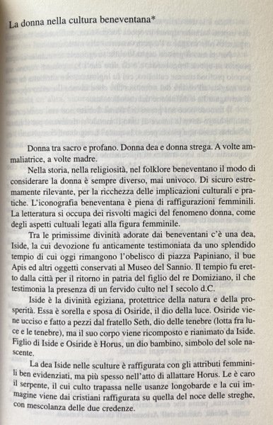 DONNE NEL SANNIO. UNA RICERCA STORICO-SOCIALE