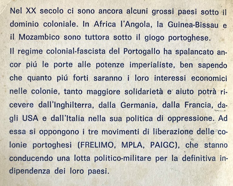 DOSSIER SULLE COLONIE PORTOGHESI