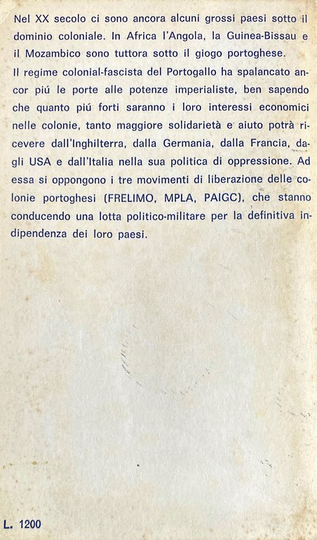 DOSSIER SULLE COLONIE PORTOGHESI