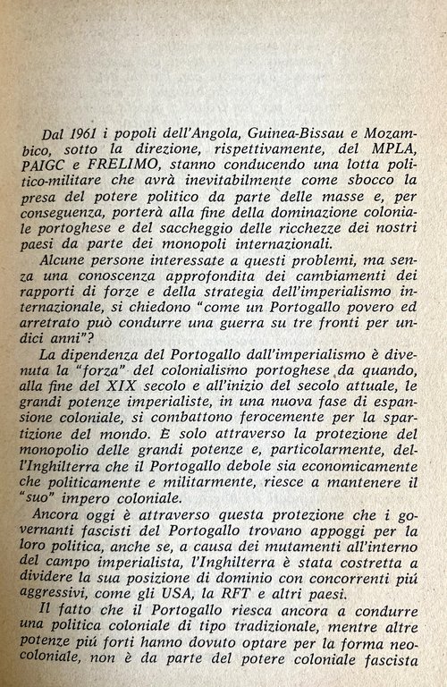 DOSSIER SULLE COLONIE PORTOGHESI