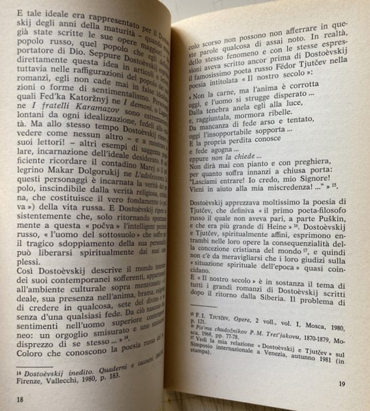 DOSTOEVSKIJ: IL MISTERO DELL'UOMO