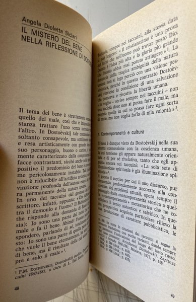 DOSTOEVSKIJ: IL MISTERO DELL'UOMO
