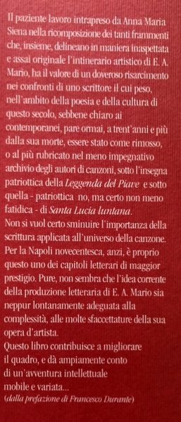 E.A. MARIO: UN DIARIO INEDITO. CINQUANT'ANNI DI STORIA ITALIANA