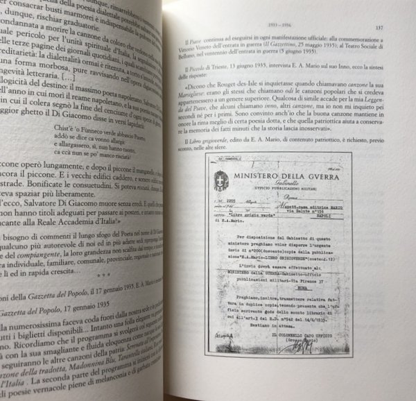 E.A. MARIO: UN DIARIO INEDITO. CINQUANT'ANNI DI STORIA ITALIANA