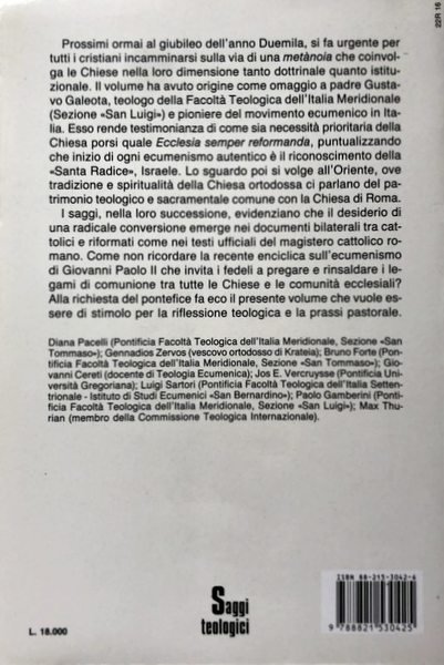 ECUMENISMO. CONVERSIONE DELLA CHIESA STUDI IN ONORE DI GUSTAVO GALEOTA …