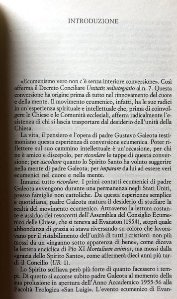 ECUMENISMO. CONVERSIONE DELLA CHIESA STUDI IN ONORE DI GUSTAVO GALEOTA …