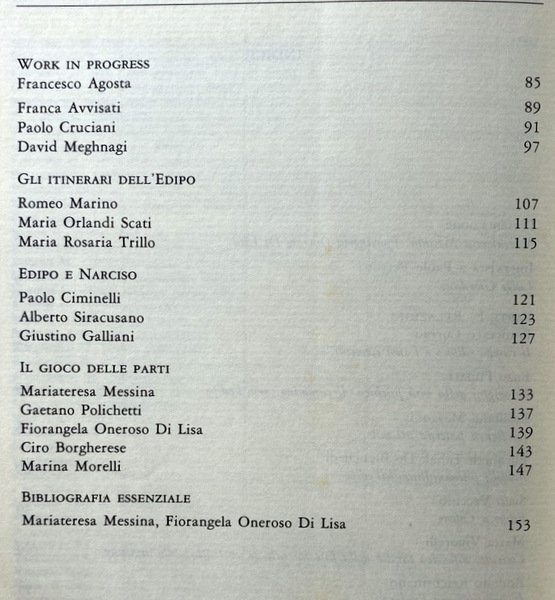 EDIPO, AMLETO, FREUD. A CURA DI MARIATERESA MESSINA, FIORANGELA ONEROSO …