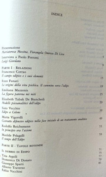 EDIPO, AMLETO, FREUD. A CURA DI MARIATERESA MESSINA, FIORANGELA ONEROSO …