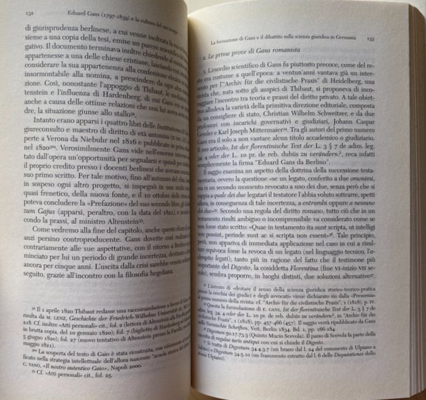 EDUARD GANS (1797-1839) E LA CULTURA DEL SUO TEMPO: SCIENZA …