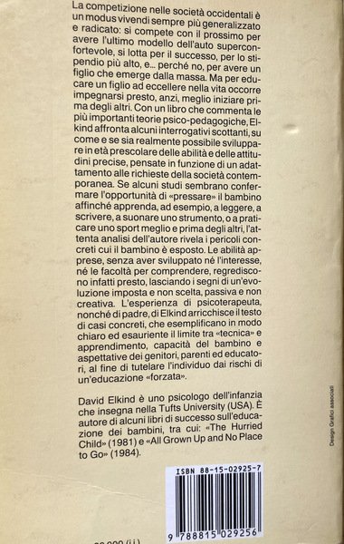 EDUCAZIONE E DISEDUCAZIONE. I RISCHI DI UN'ISTRUZIONE PRECOCE