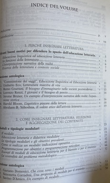 EDUCAZIONE LETTERARIA NELLA SCUOLA RIFORMATA. FINALITÀ, METODI, QUESTIONI APERTE, ESEMPLIFICAZIONI …