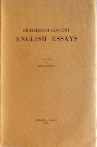 EIGHTEENTH-CENTURY: ENGLISH ESSAYS