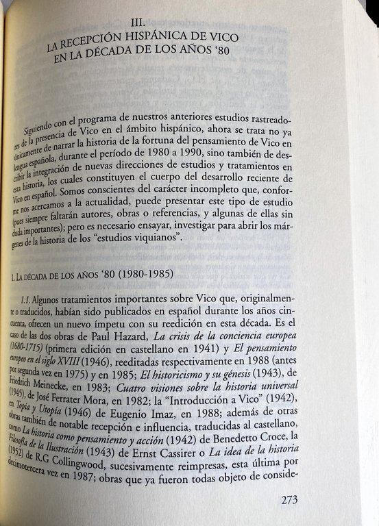 EL ESPEJO DE LA ÉPOCA. CAPITULOS SOBRE GIAMBATTISTA VICO EN …