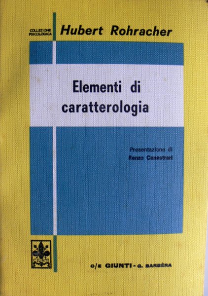 ELEMENTI DI CARATTEROLOGIA