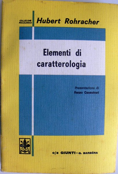 ELEMENTI DI CARATTEROLOGIA