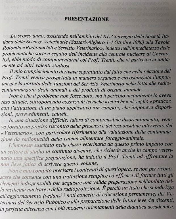 ELEMENTI DI MEDICINA NUCLEARE E RADIOPROTEZIONE VETERINARIA. IL RUOLO DEL …