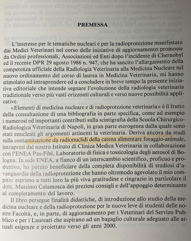 ELEMENTI DI MEDICINA NUCLEARE E RADIOPROTEZIONE VETERINARIA. IL RUOLO DEL …