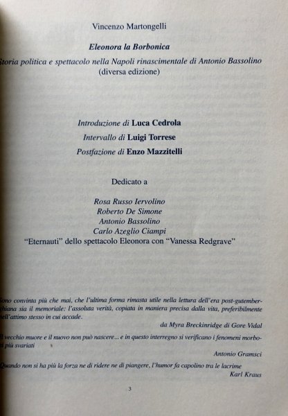 ELEONORA LA BORBONICA. STORIA POLITICA E SPETTACOLO NELLA NAPOLI RINASCIMENTALE …