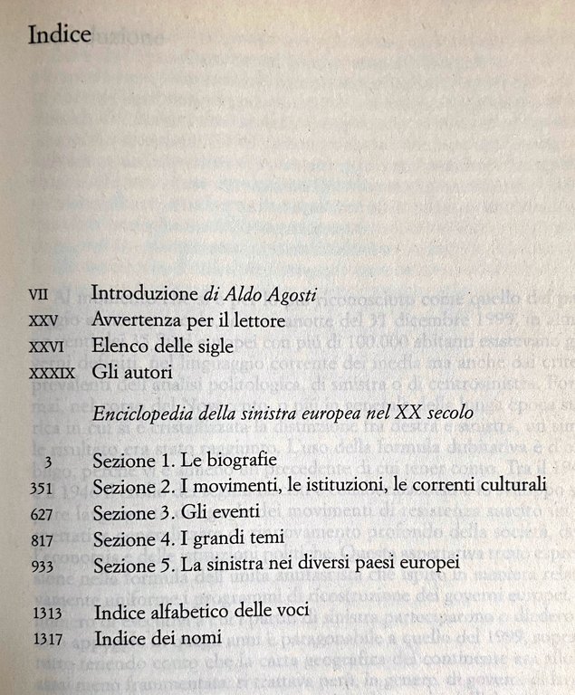 ENCICLOPEDIA DELLA SINISTRA EUROPEA NEL XX SECOLO. (DIRETTA DA ALDO …