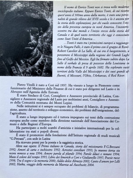 ENRICO TONTI (GAETA, ITALIA, 1647-MOBILE, ALABAMA, USA, 1704): PADRE DELL'ILLINOIS, …