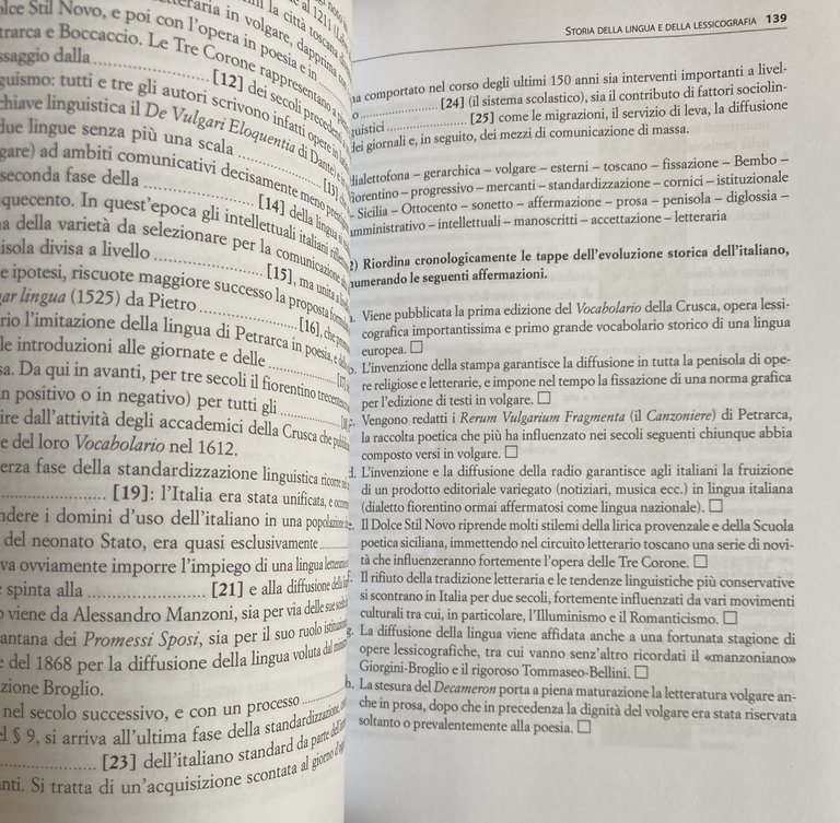 ESERCIZI DI LINGUISTICA ITALIANA | Immagine Gallery 12