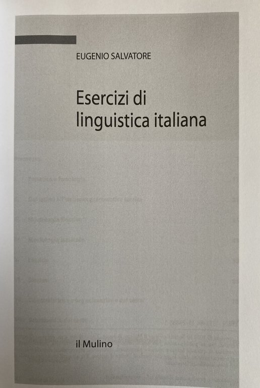 ESERCIZI DI LINGUISTICA ITALIANA | Immagine Gallery 5