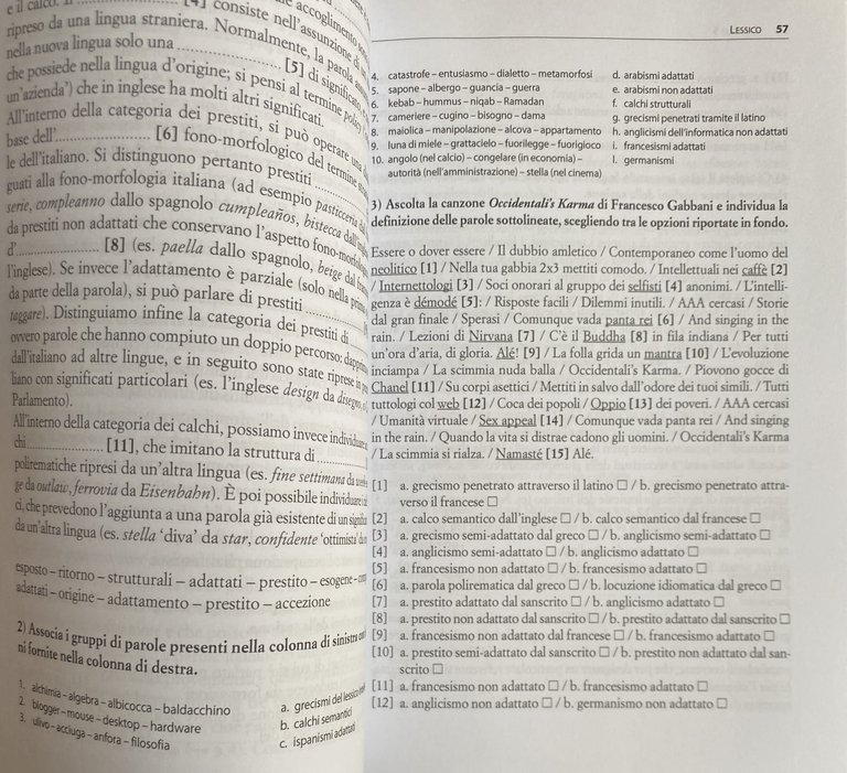 ESERCIZI DI LINGUISTICA ITALIANA | Immagine Gallery 11