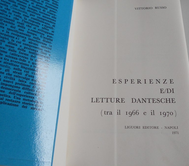 ESPERIENZE E/DI LETTURE DANTESCHE (TRA IL 1966 E IL 1970) | Immagine Gallery 4